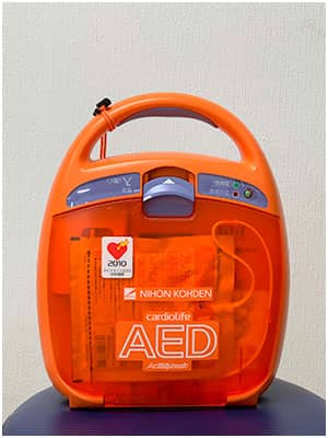 AED(自動体外除細動機)設置の写真